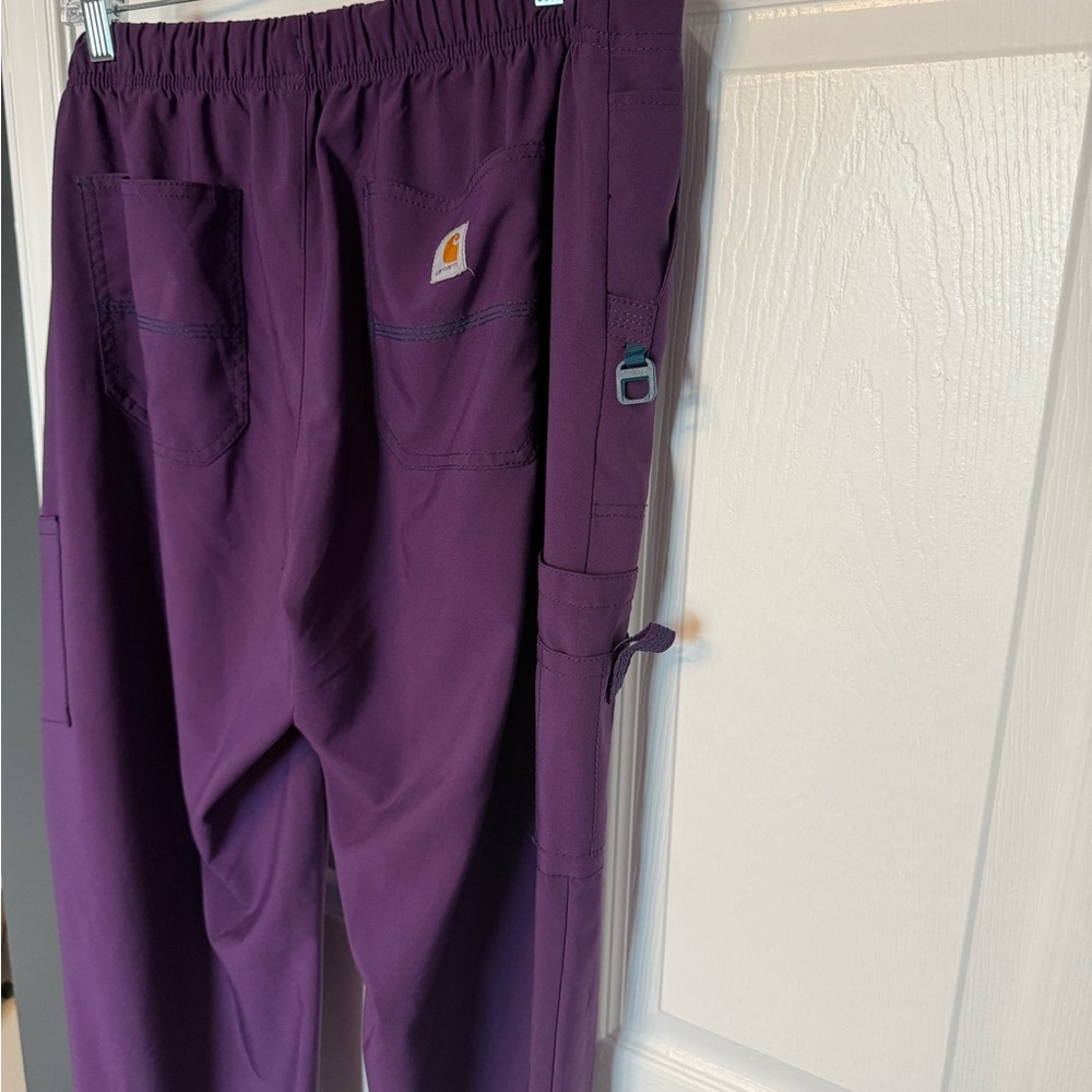 Carhartt Force Modern Fit Deep Purple Scrub Set - Picture 7 of 9